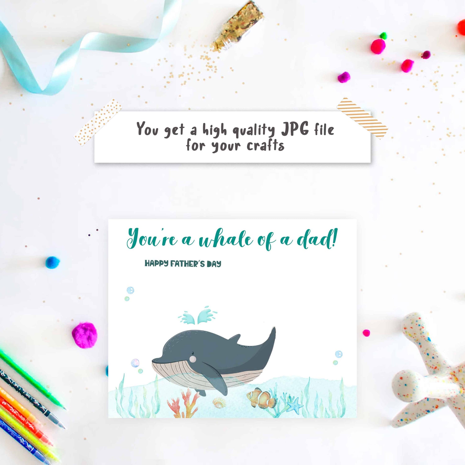 Whaley footprint - Fathers day footprint craft