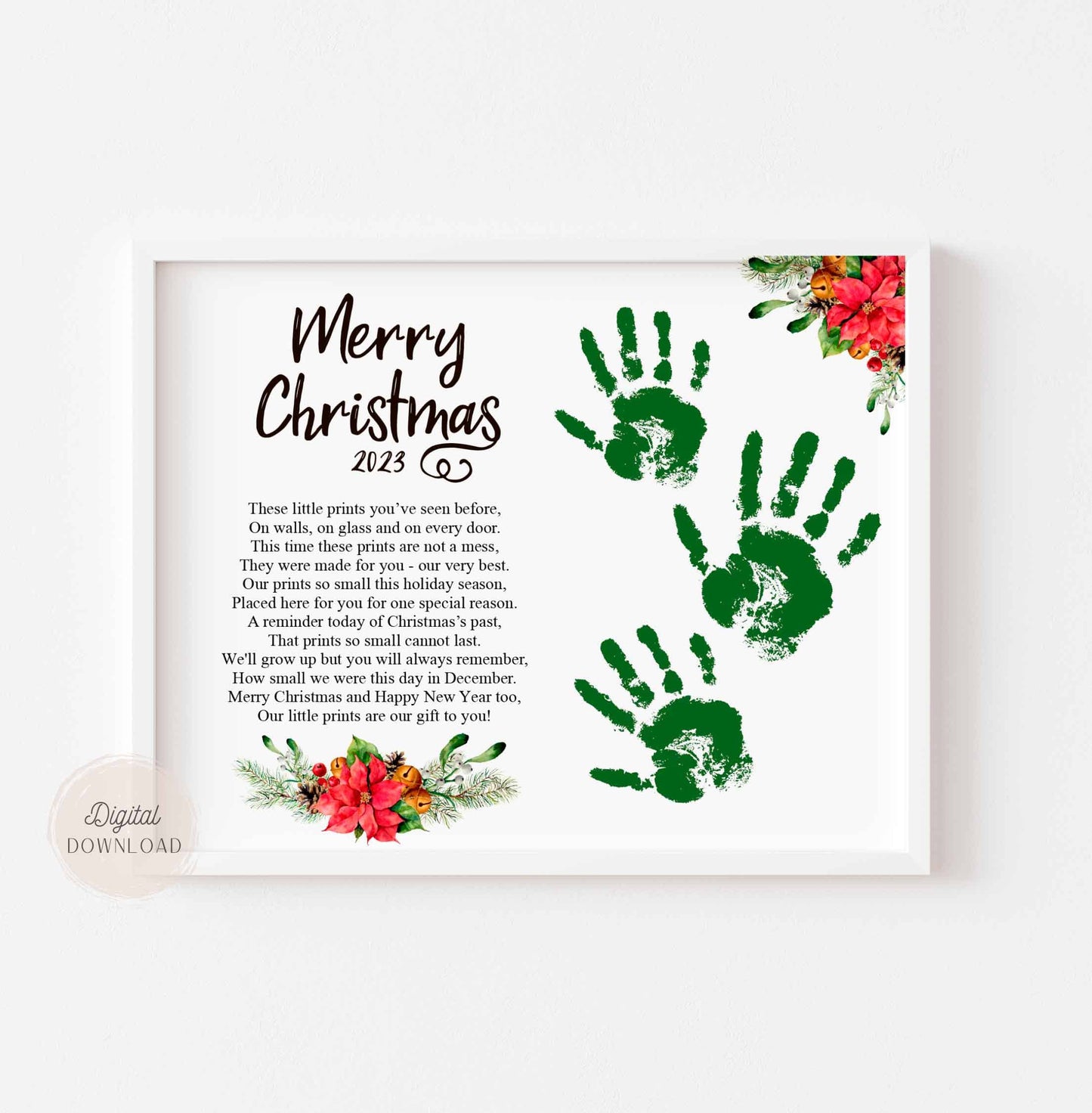 2023 Christmas Handprint Poem