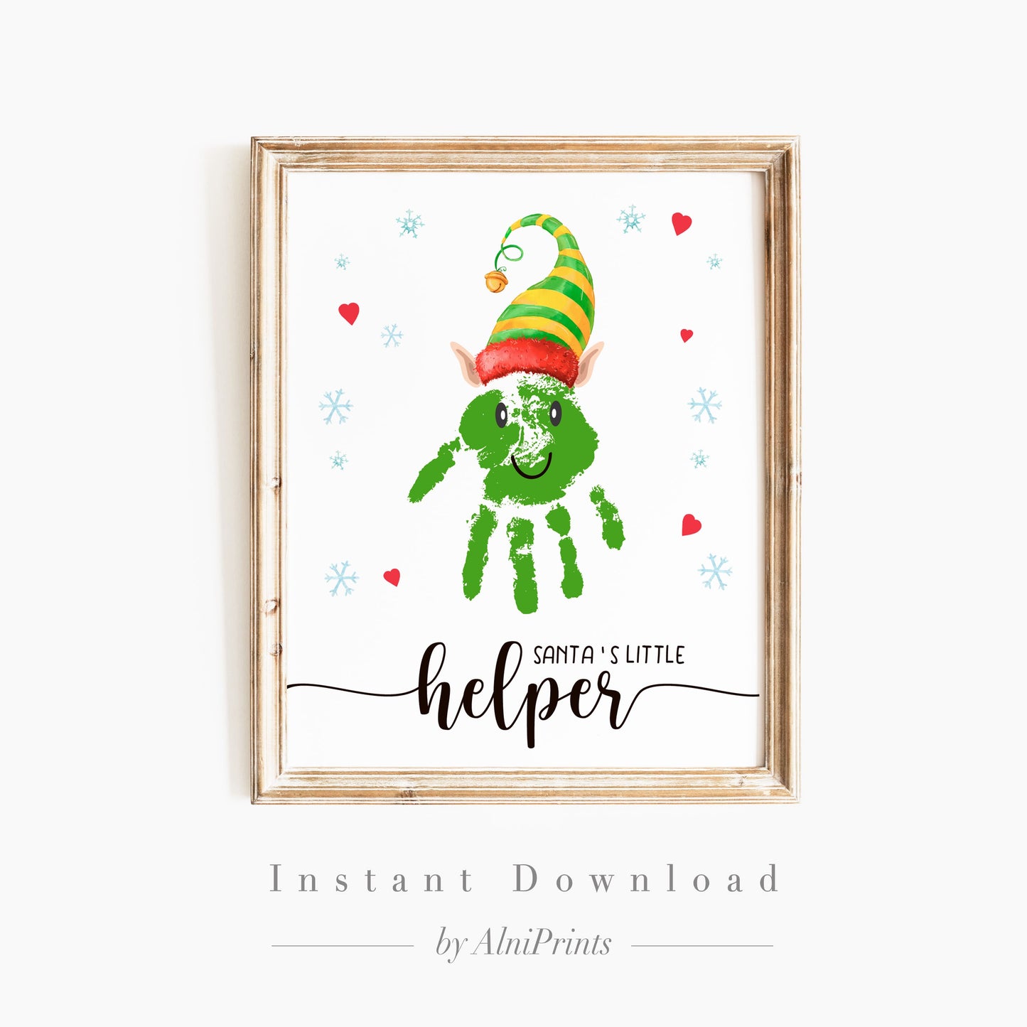 Elf Handprint Craft