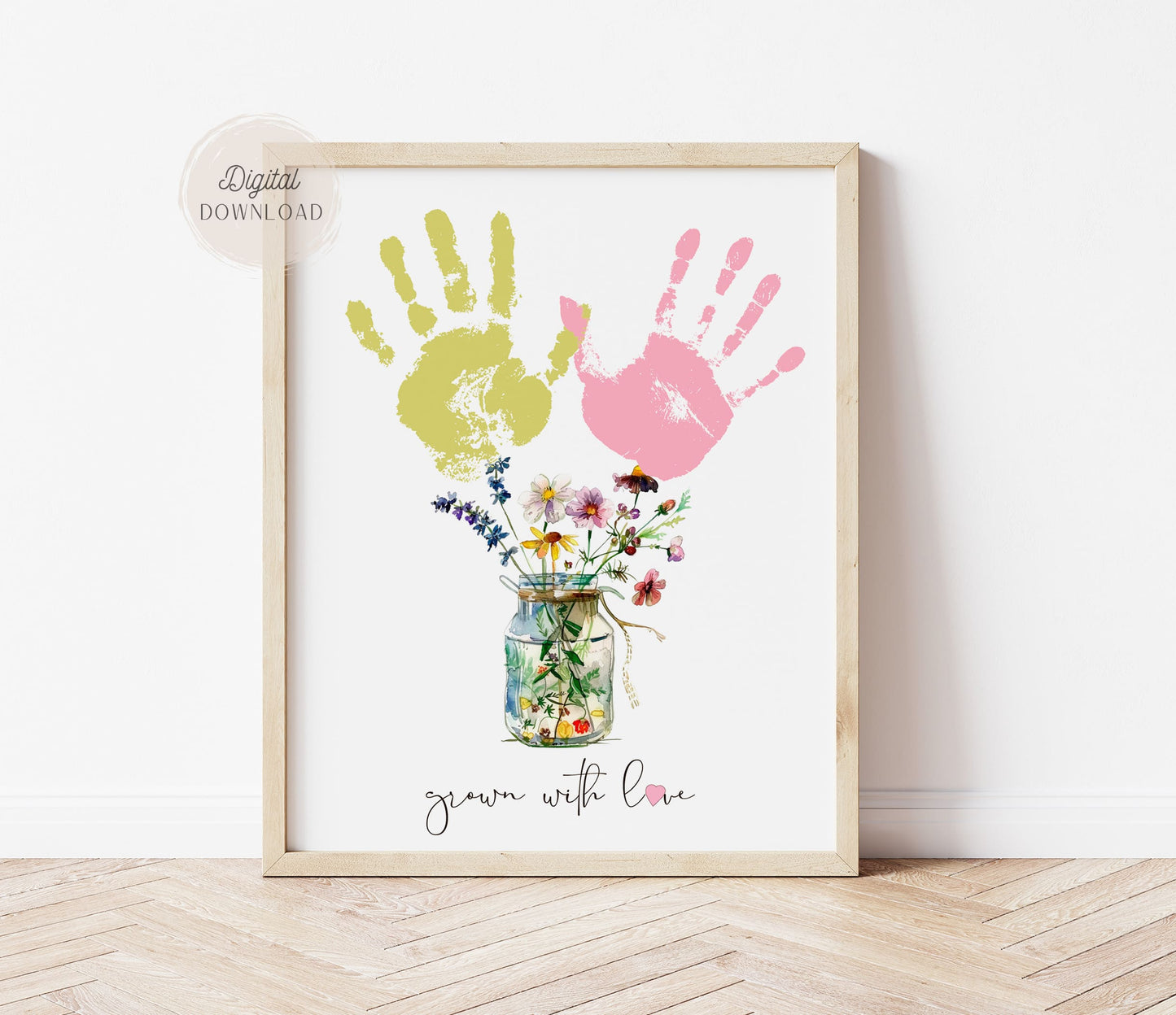 Handprint flowers - 'Grown With Love'
