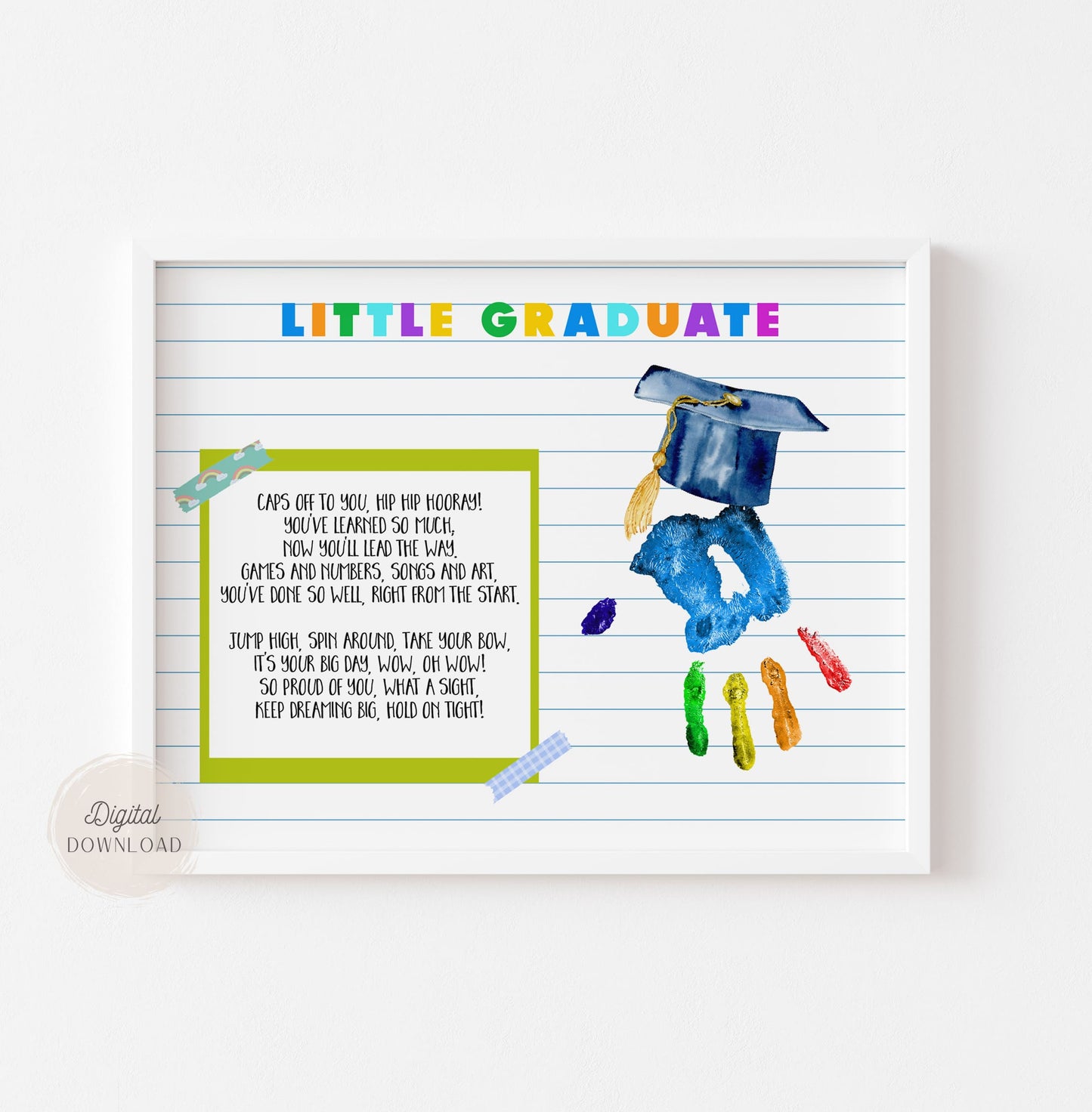 Graduation Handprint with Poem