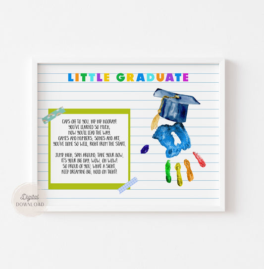 Graduation Handprint with Poem