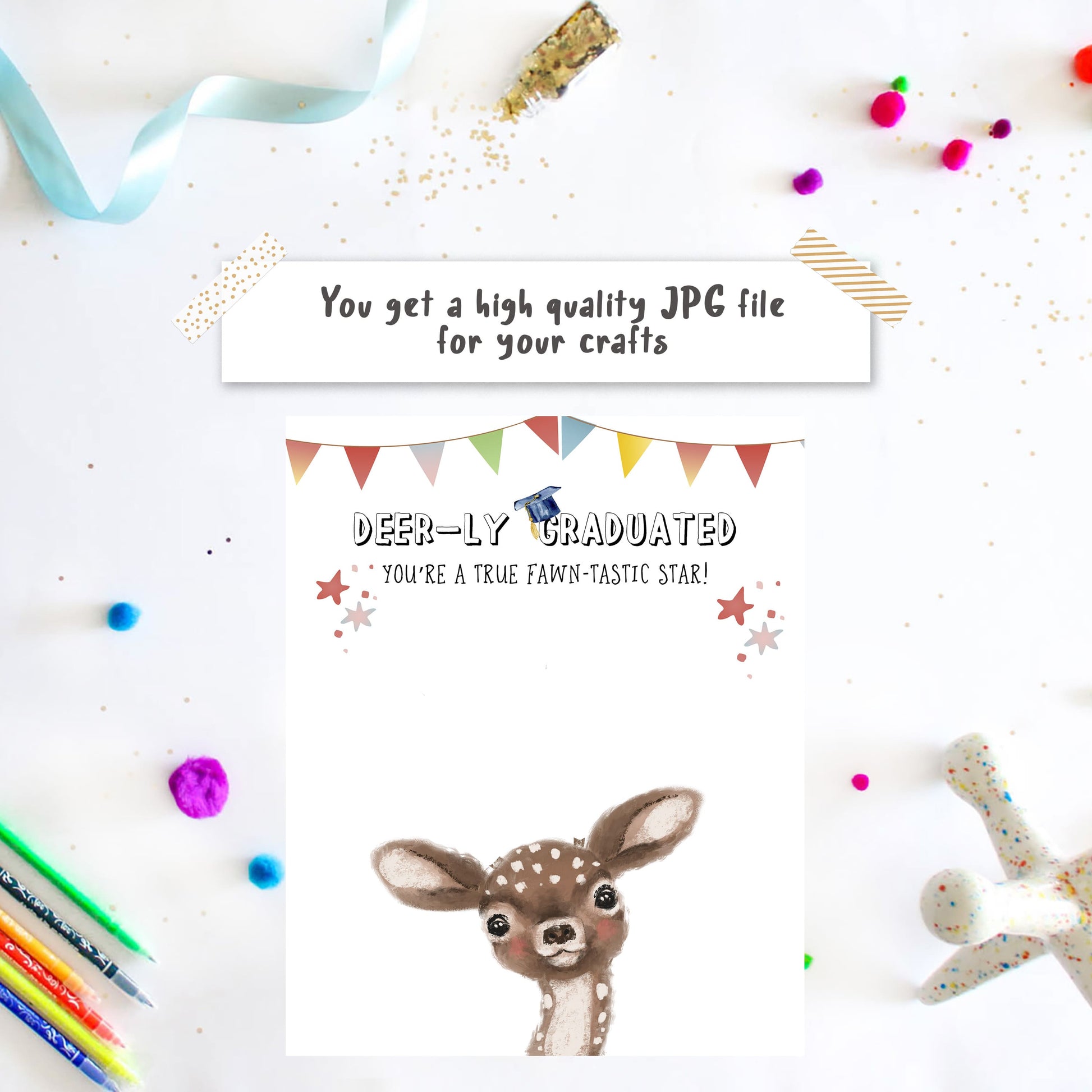 Deer-ly Graduated - Graduation crafts