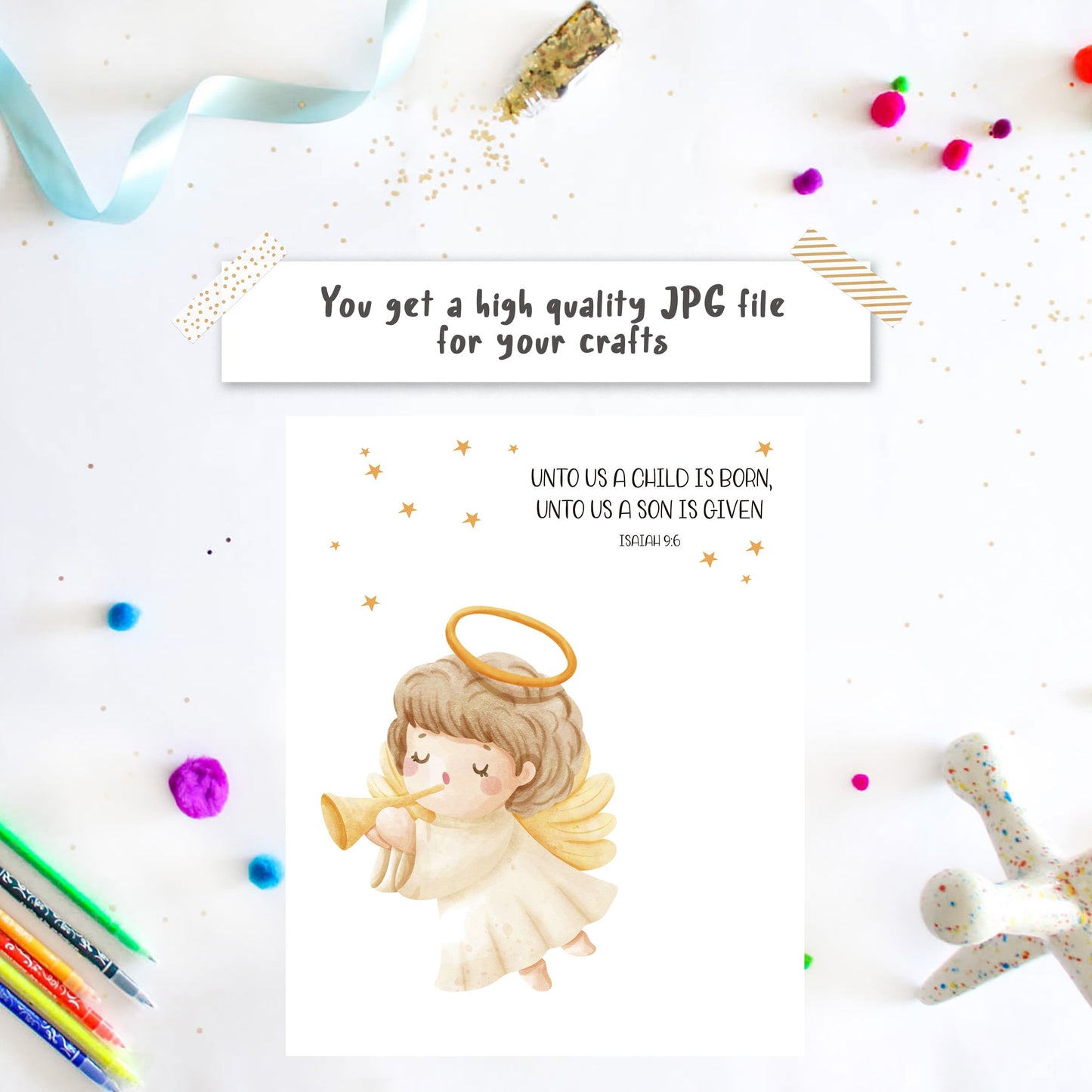 Angel Handprint card