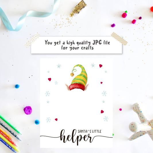 Elf Handprint Craft