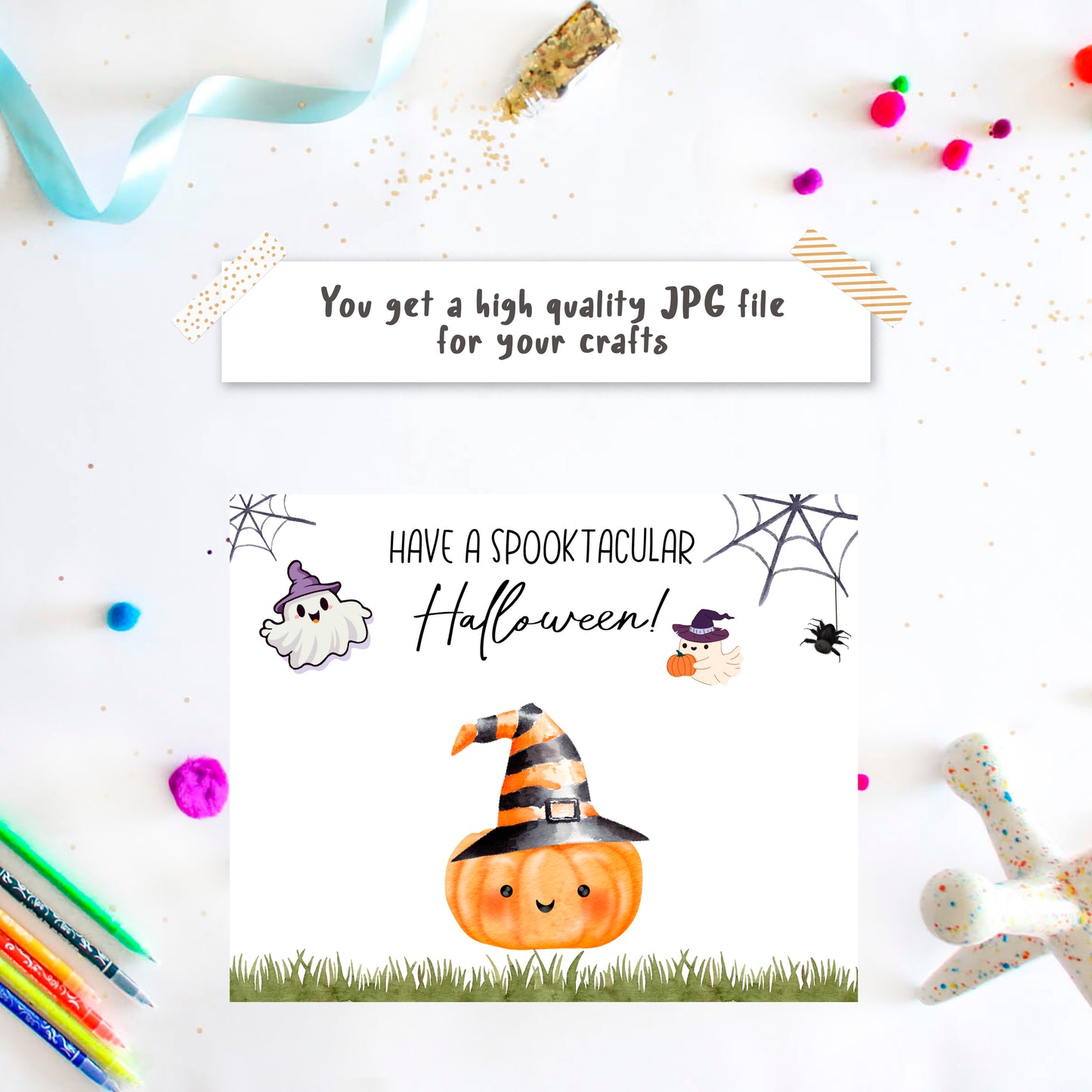 Spooktacular Halloween Handprint Art crafts