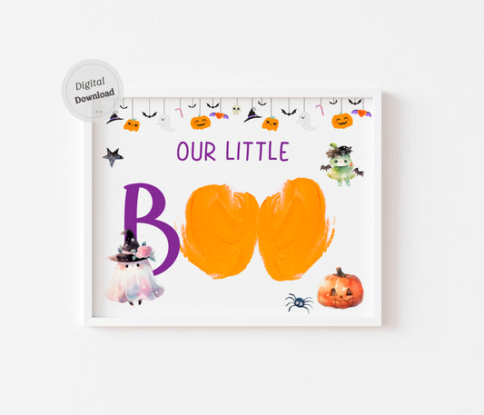 "Out little Boo" Bottom Art print Baby