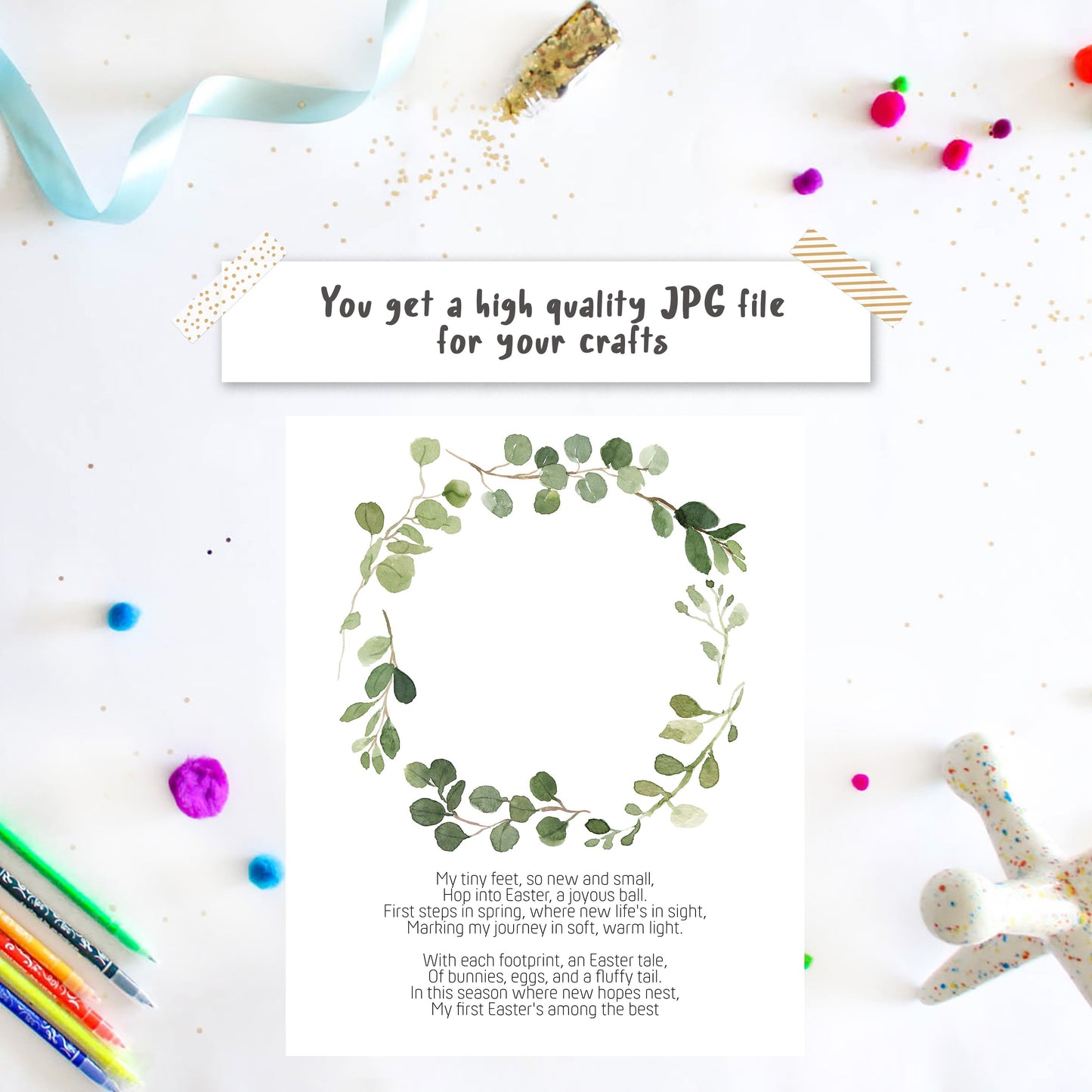 Easter Newborn Footprint Poem