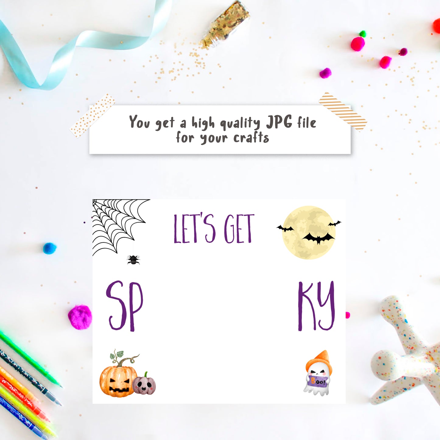 Ghost Handprint Art Halloween crafts