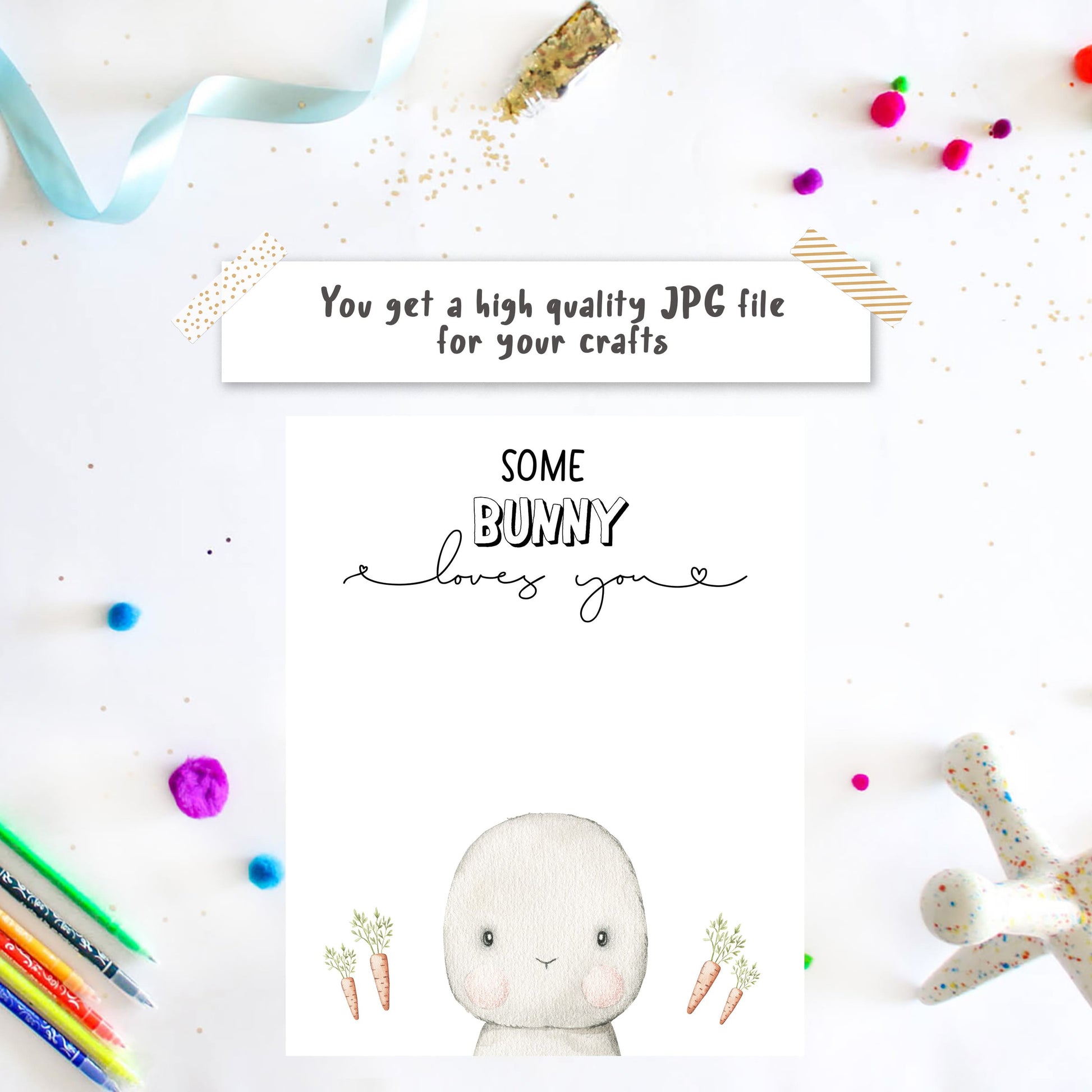 Bunny Foot Print Craft