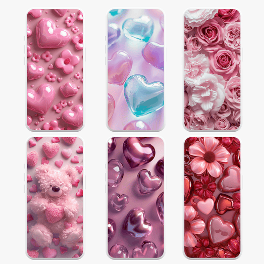 iPhone Wallpaper Collection (Set of 6) - 3D Puffy Wallpaper