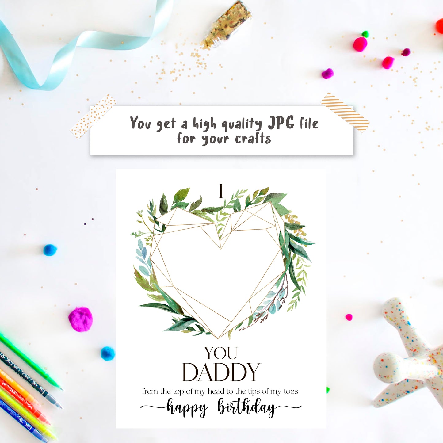 Daddy Birthday poem Footprint Art