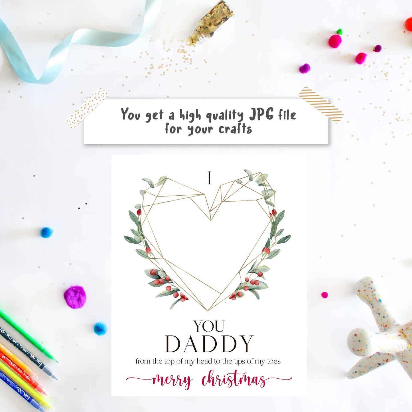 daddy first christmas card