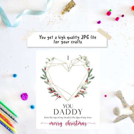 daddy first christmas card