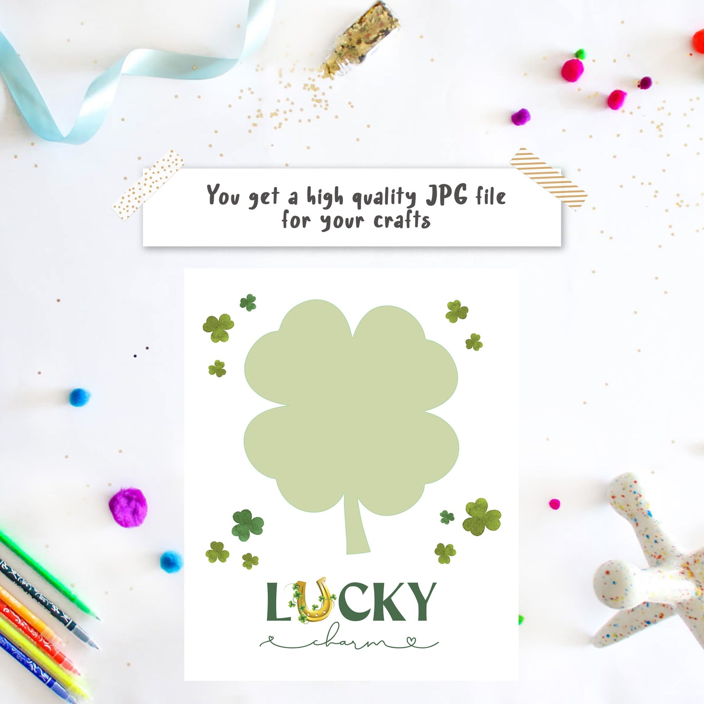 Handprint shamrock- St Patrick's Lucky Charm