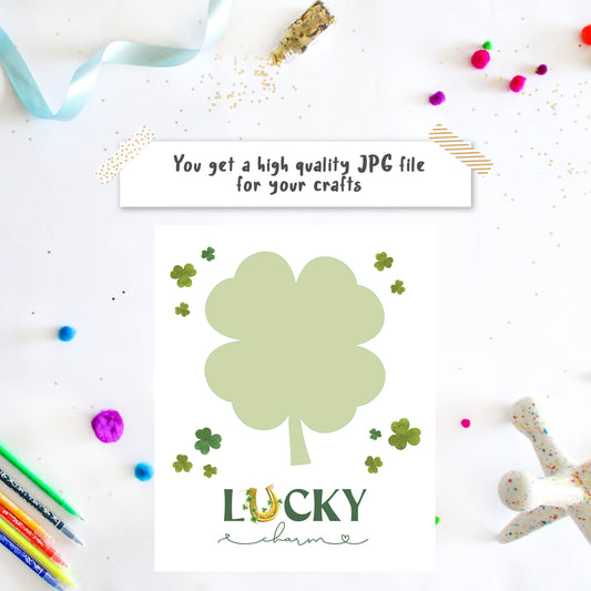 Handprint shamrock- St Patrick's Lucky Charm