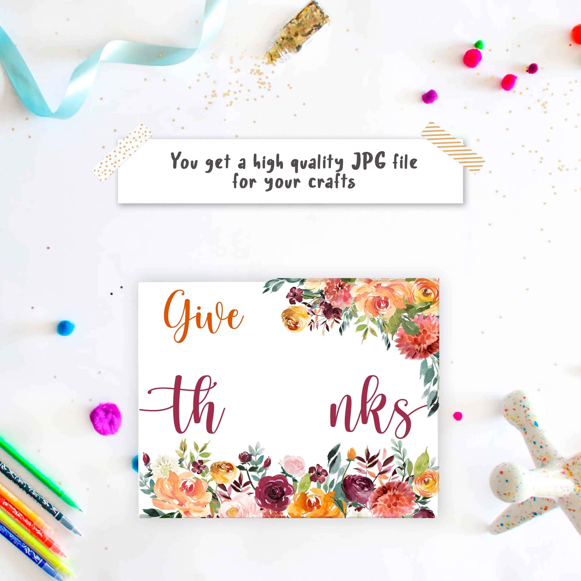 Give Thanks Handprint Art crafts