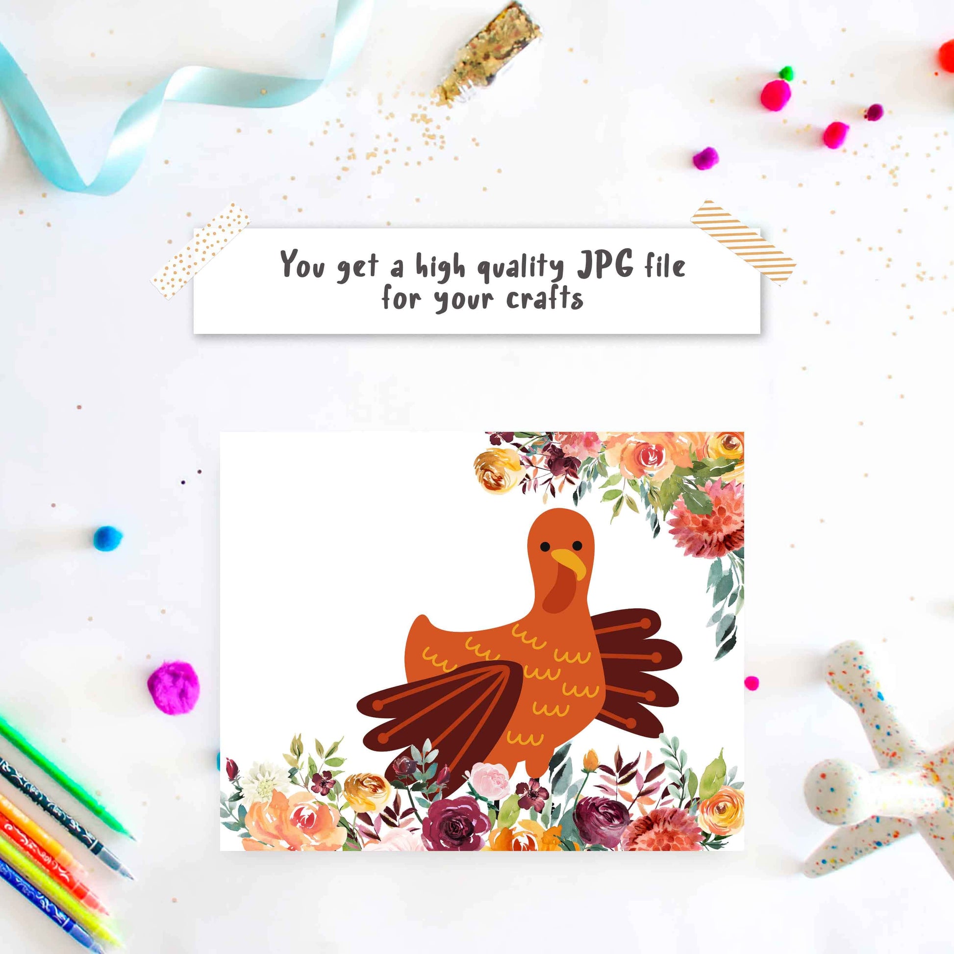 Turkey Handprint Card