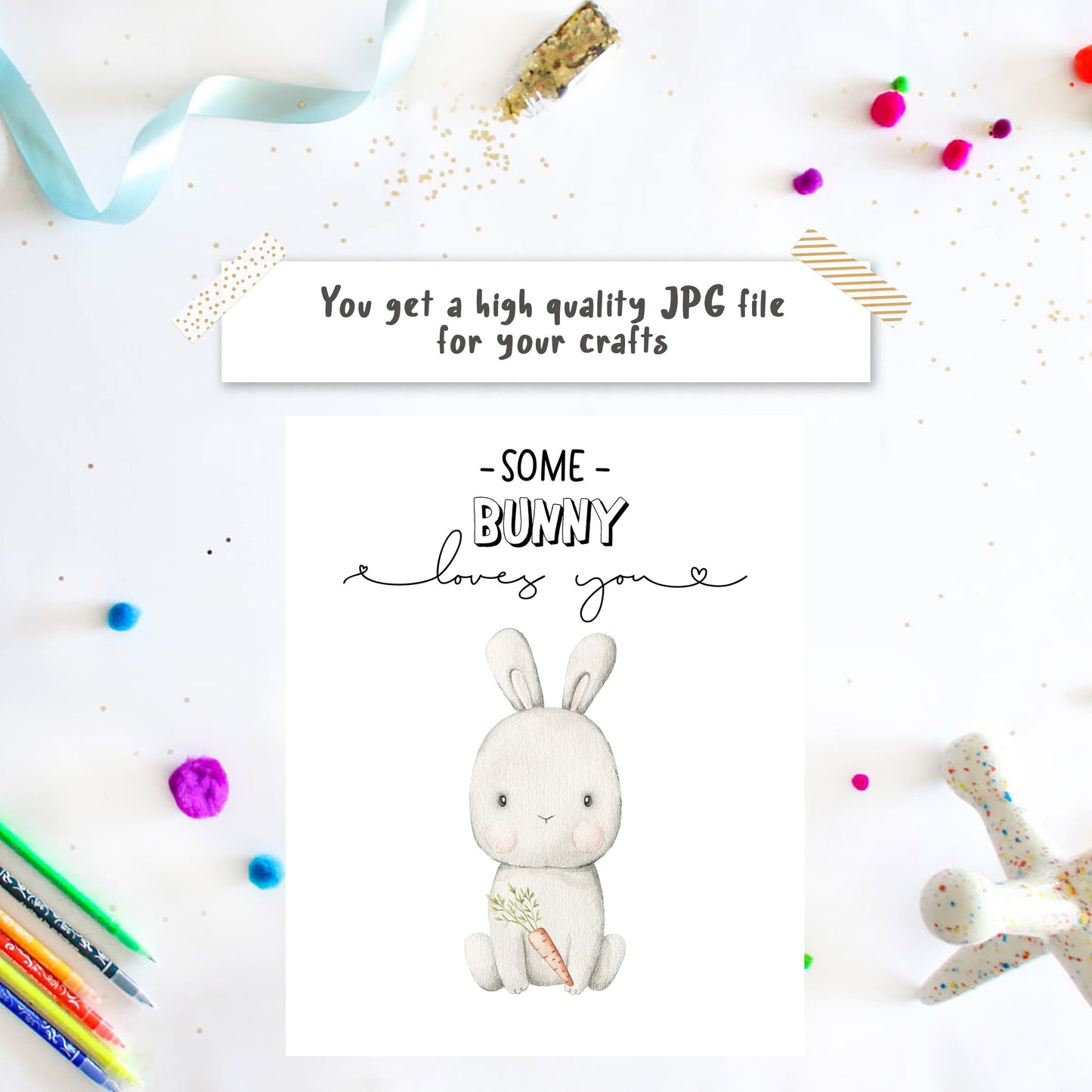Easter Bunny Paw Prints - Rabbit Footprint