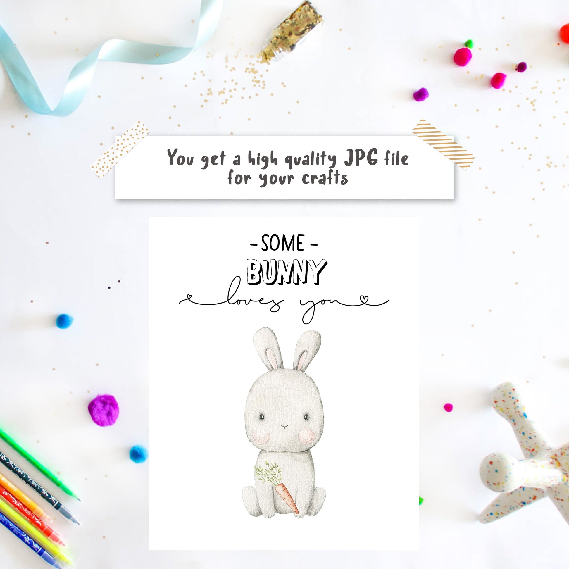 Easter Bunny Paw Prints - Rabbit Footprint
