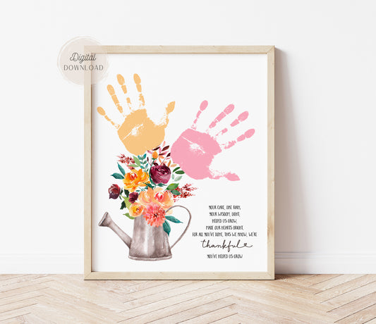 Thanksgiving Teacher poem with Handprint art