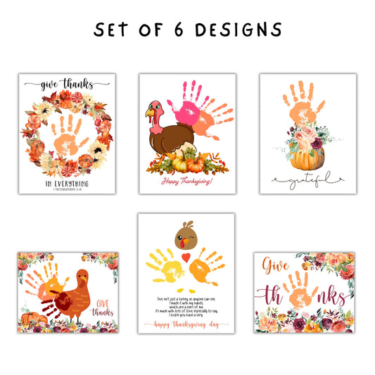 Thanksgiving Kids Crafts - Handprint Art