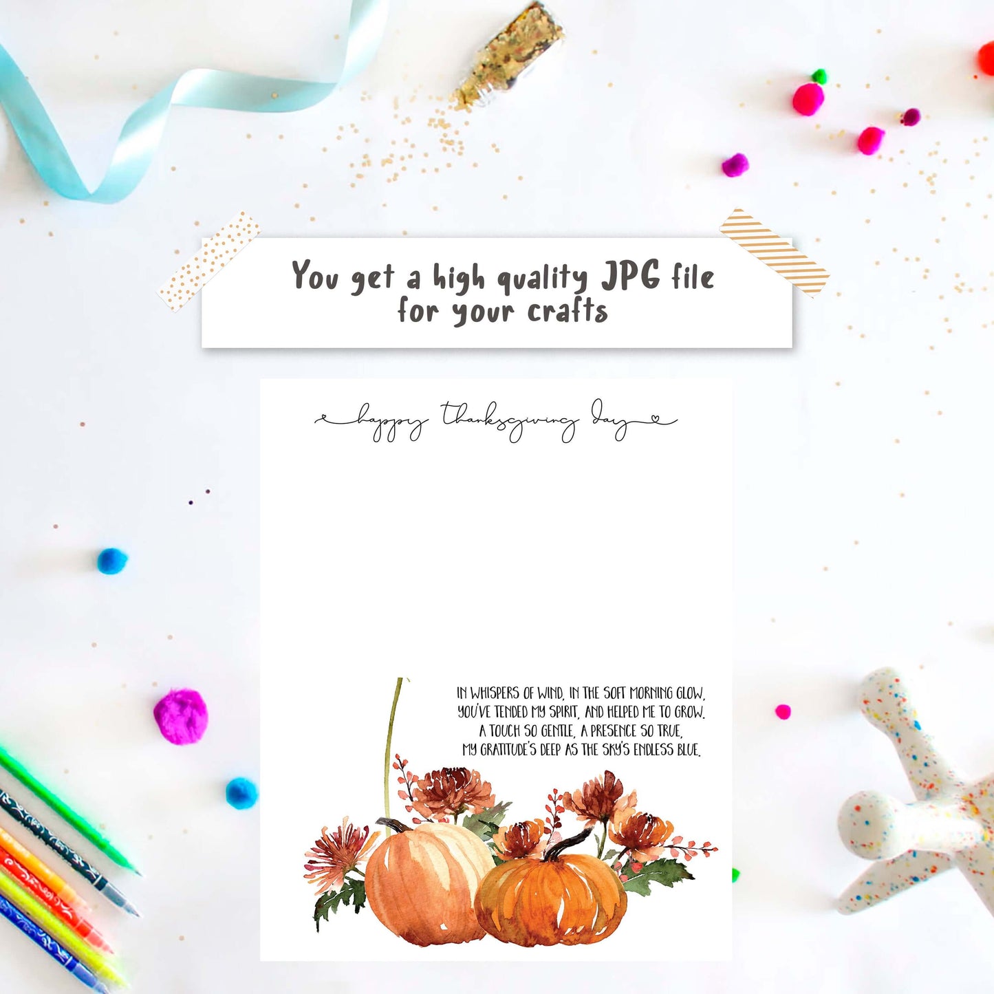 Appreciation Daycare Teacher Thanksgiving gift Footprint Art
