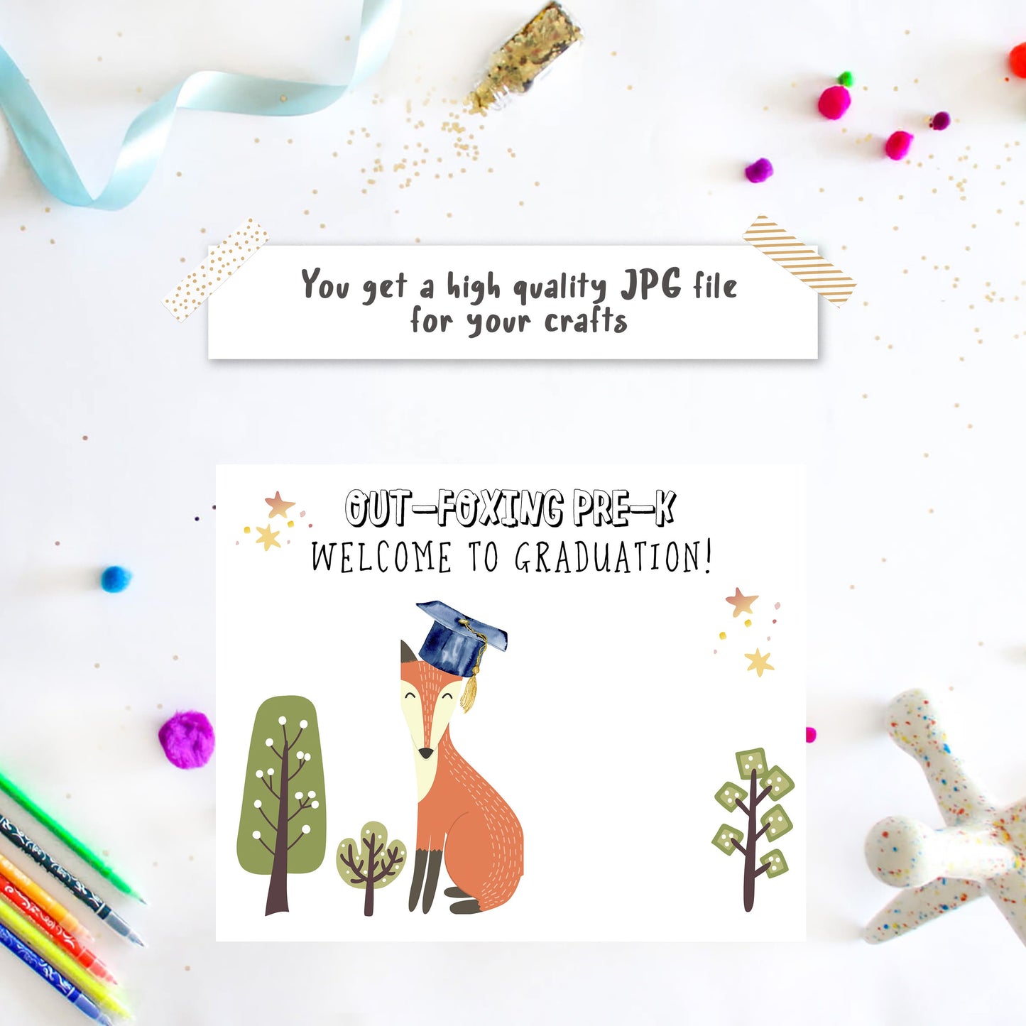 Graduation Sign - Keepsake Certificate with Handprint