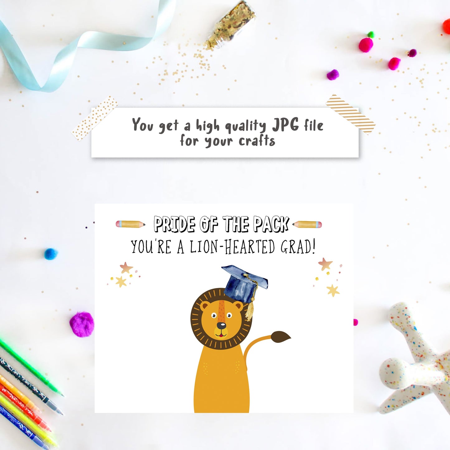 Plaque grad kids printable - Grad Handprint