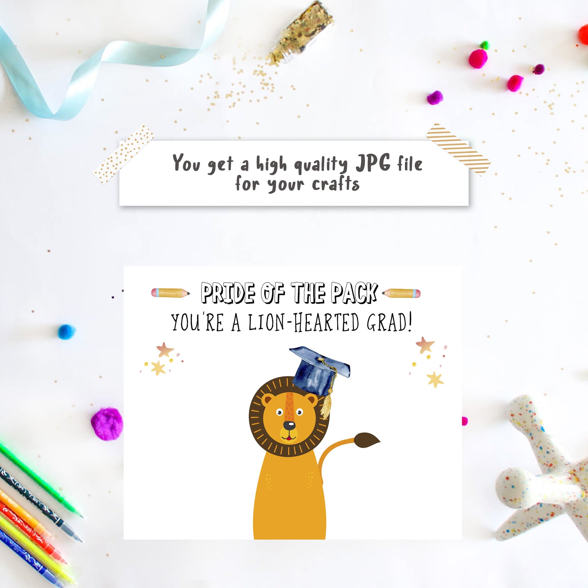 Plaque grad kids printable - Grad Handprint