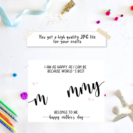 Worlds best mom - Mommy or Mummy card