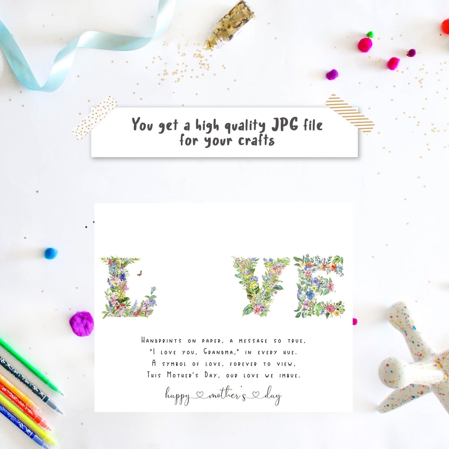 Mother's Day Handprint Poem for Grandma