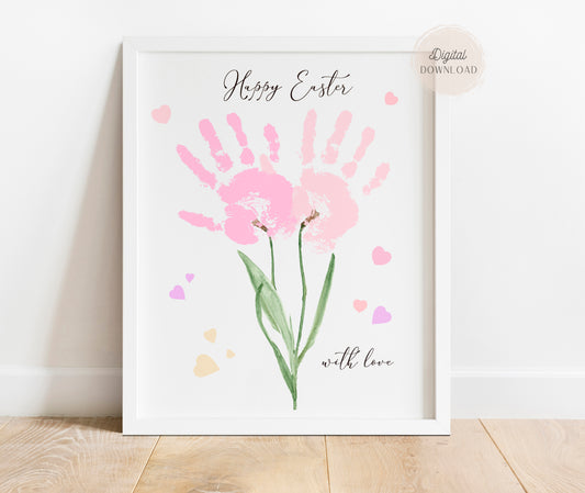 Handprint Flower - Happy Easter