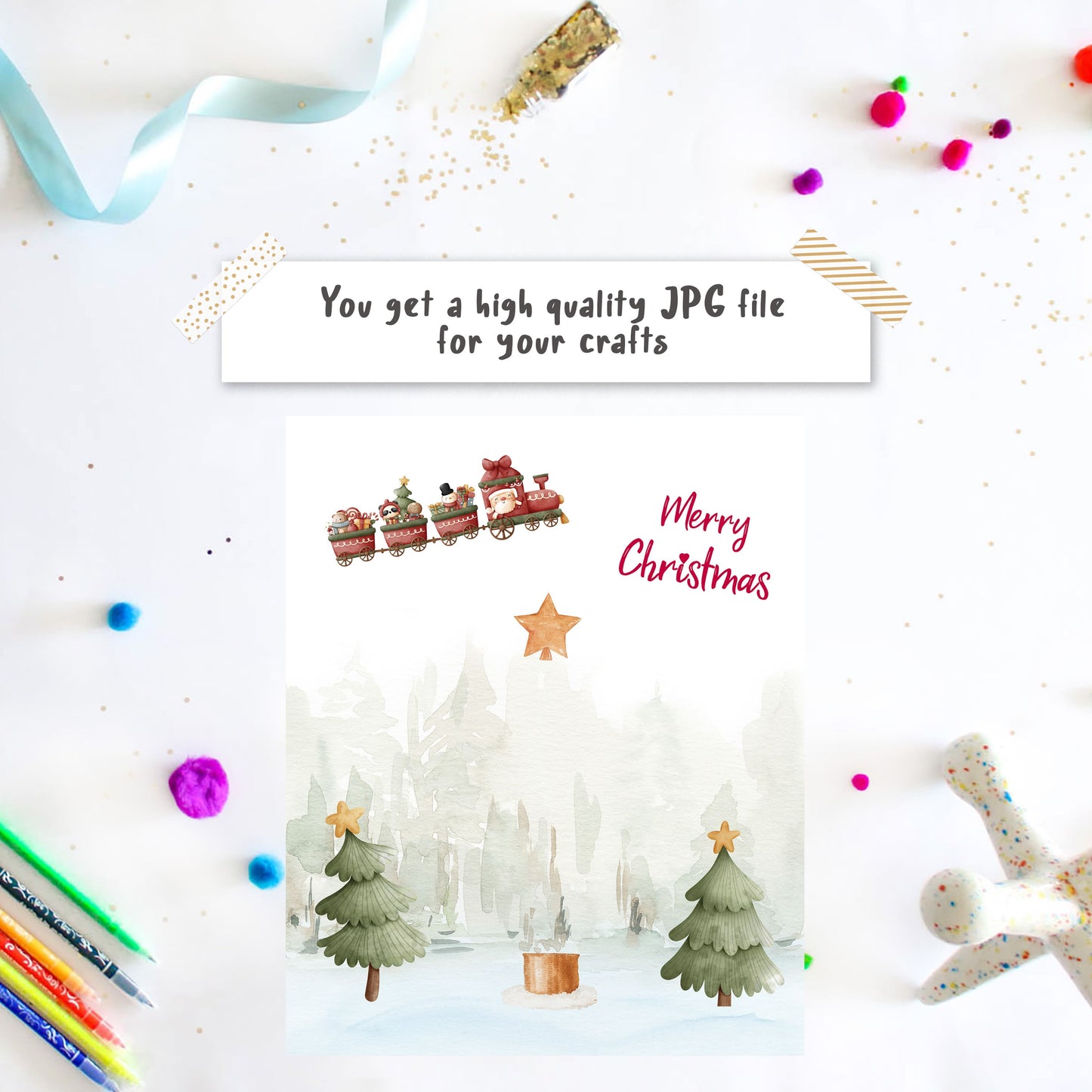 Tree Christmas Handprint art