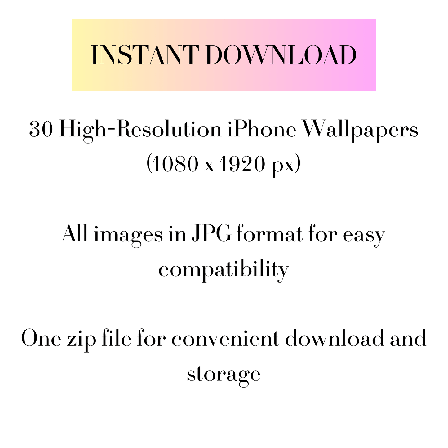 iPhone Wallpaper Collection - Mega Set of 30 Wallpapers