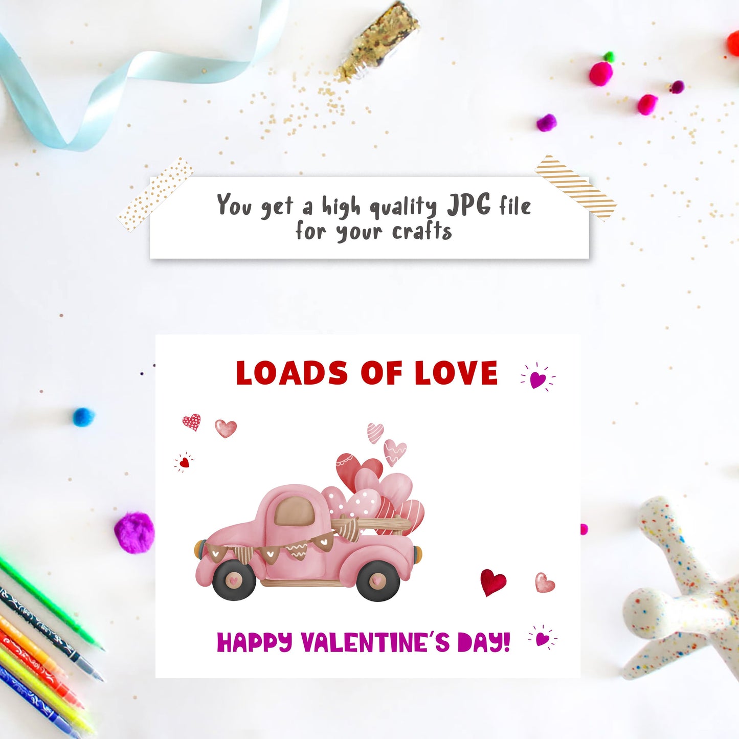 Valentine handprint art - Loads of Love