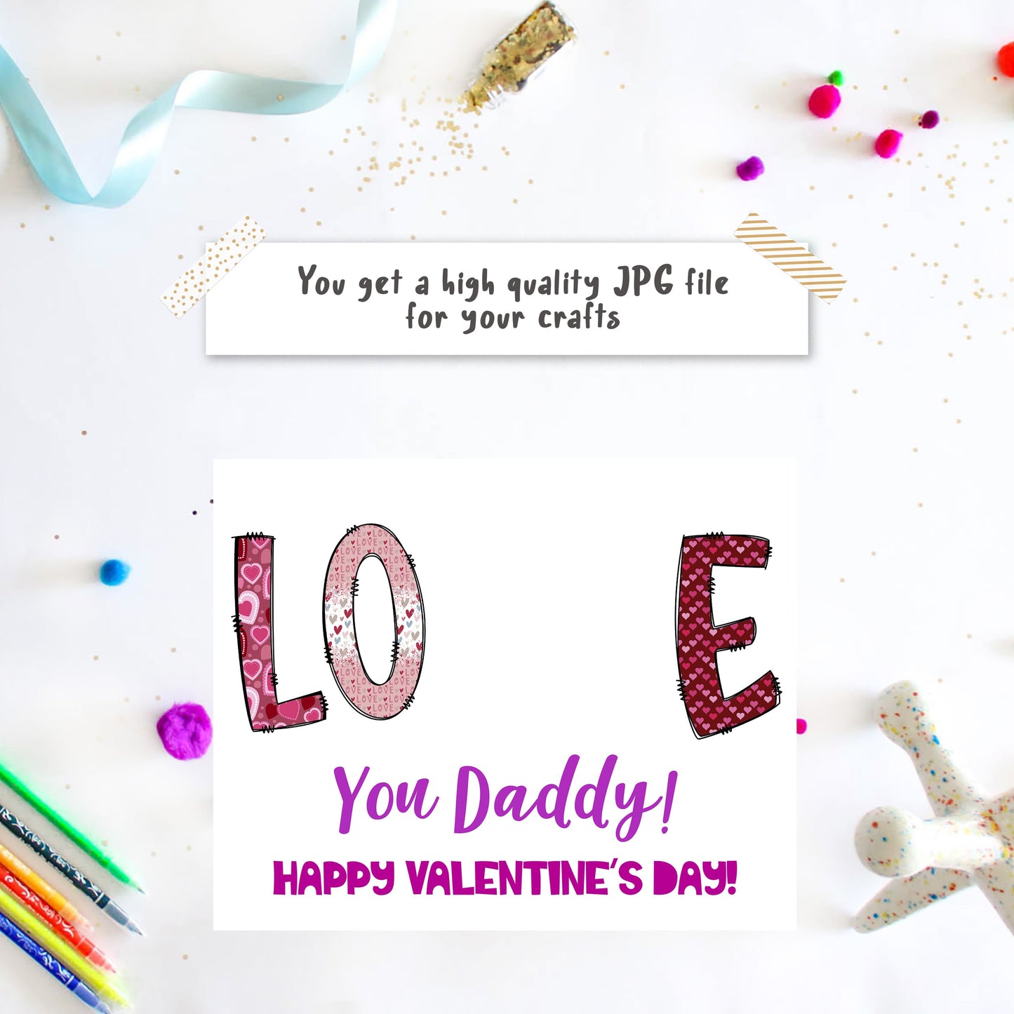 Valentine New born footprint art