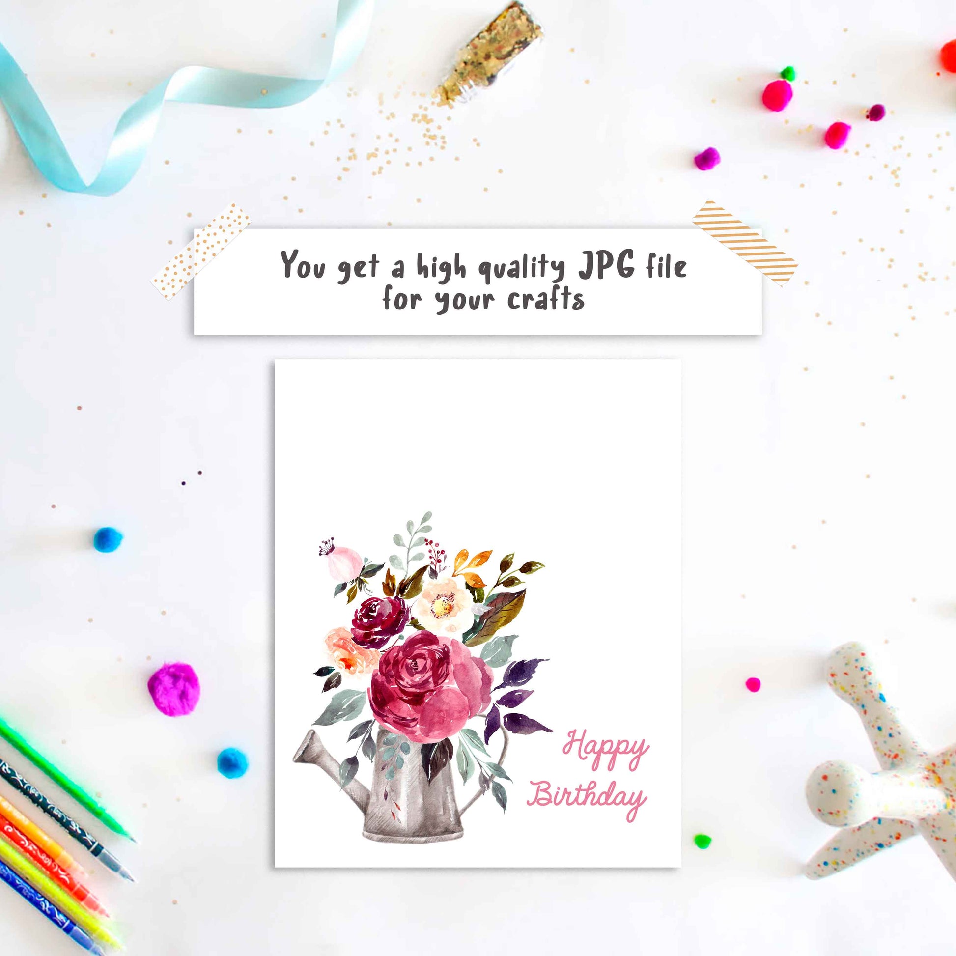 Birthday Handprint Art Download