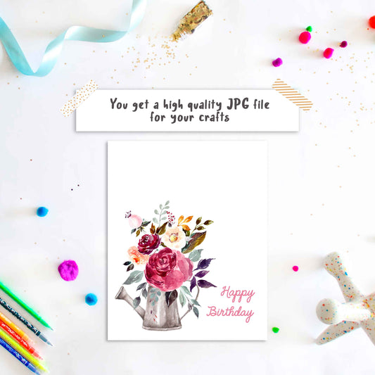 Birthday Handprint Art Download