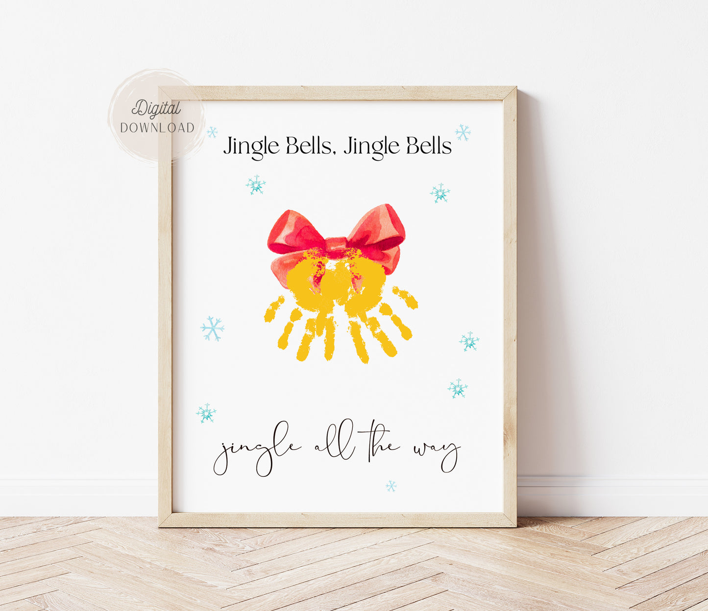 Christmas Bells Handprint craft