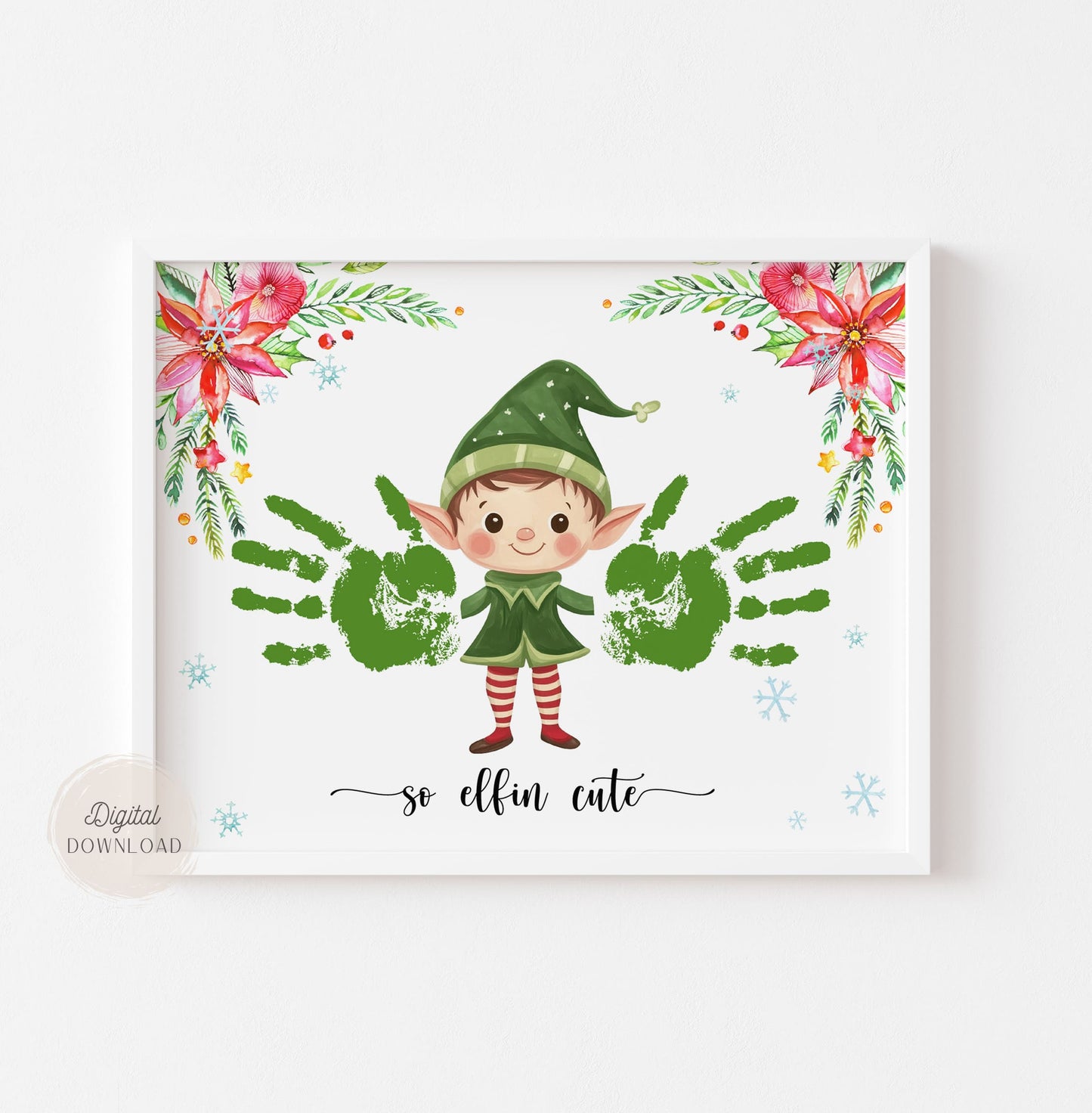 Christmas Elf Handprint craft