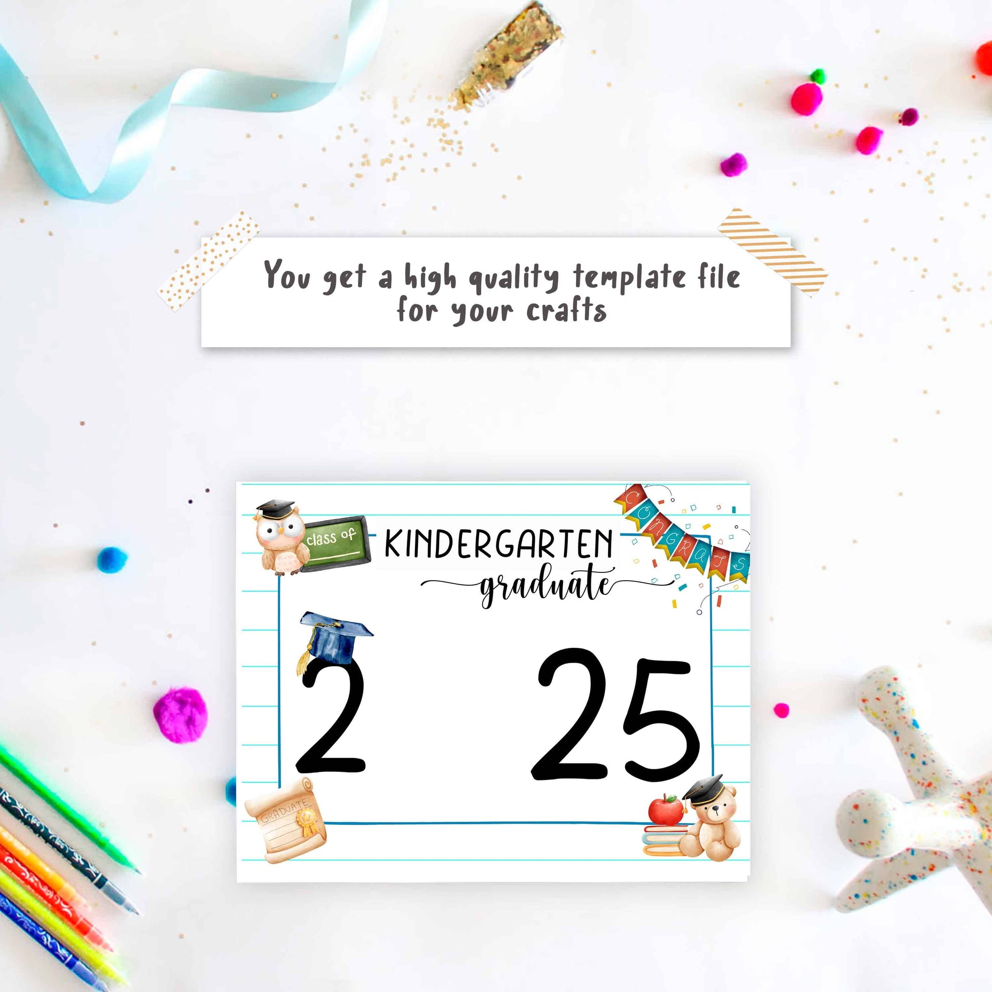 Kindergarten Graduation Sign - End of the Year Certificate