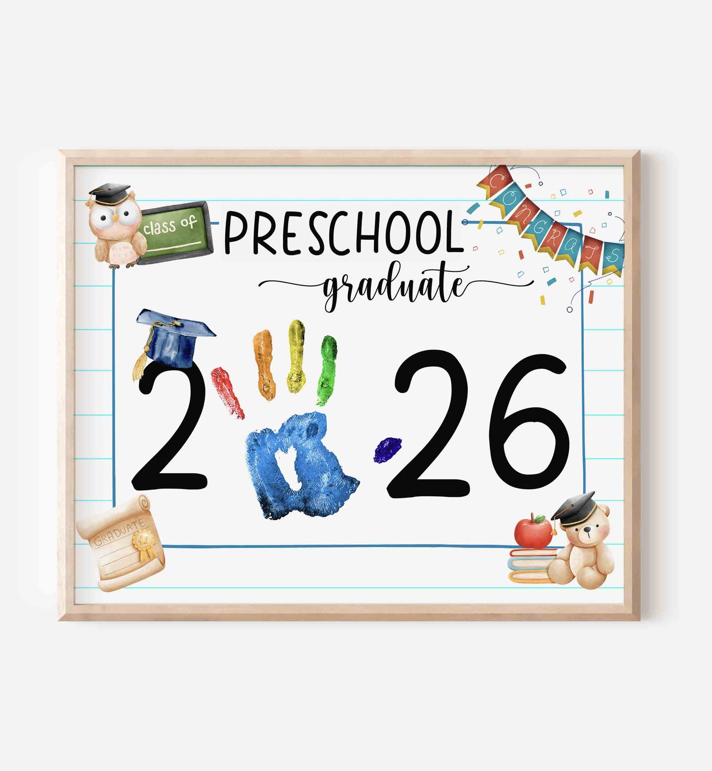 Preschool Graduation Sign - Graduation Crafts Printable