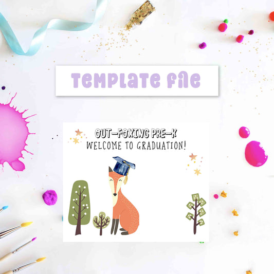 Graduation Sign - Keepsake Certificate with Handprint Printable