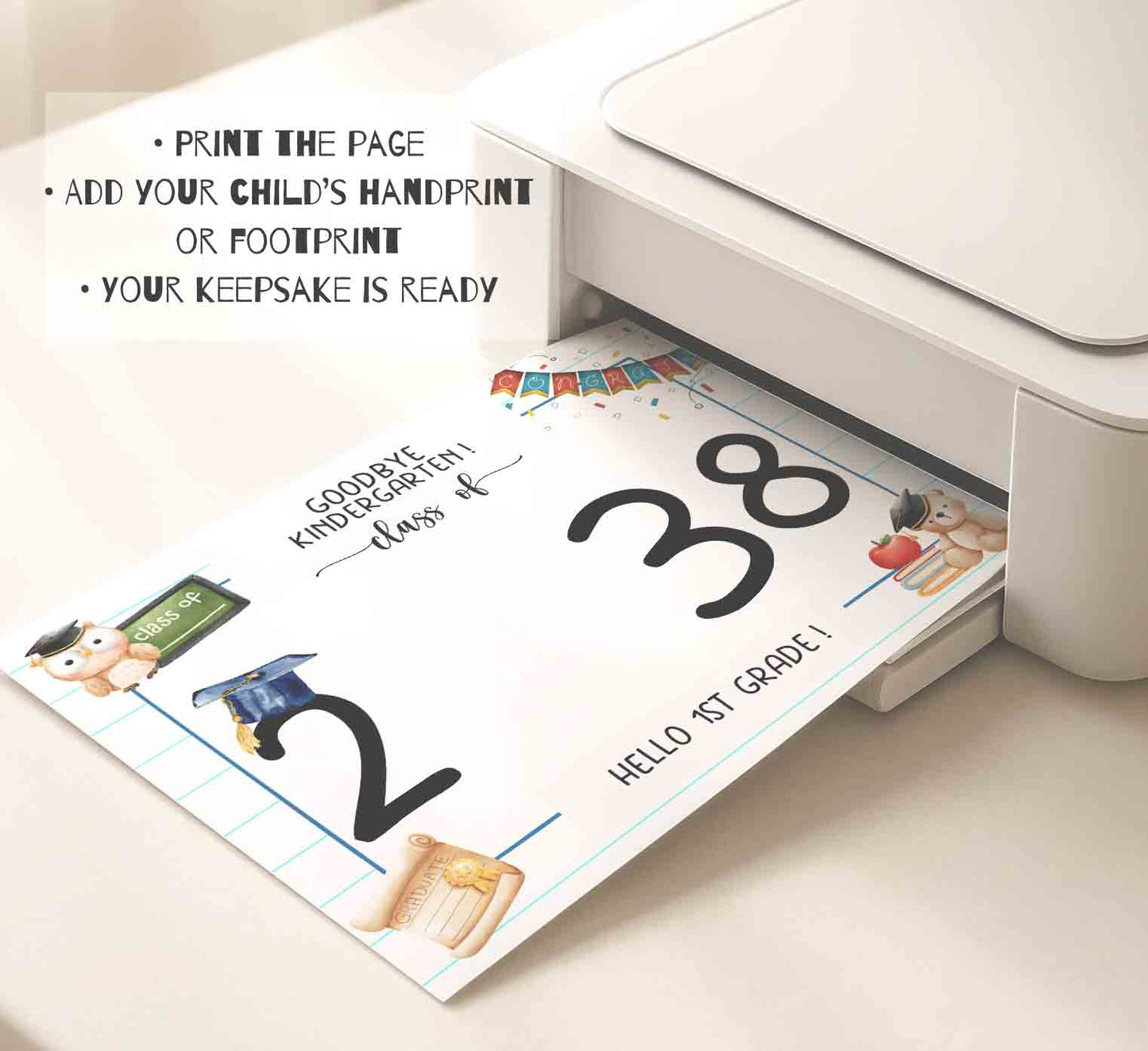 Kindergarten Graduation Sign - Grad Certificate Printable