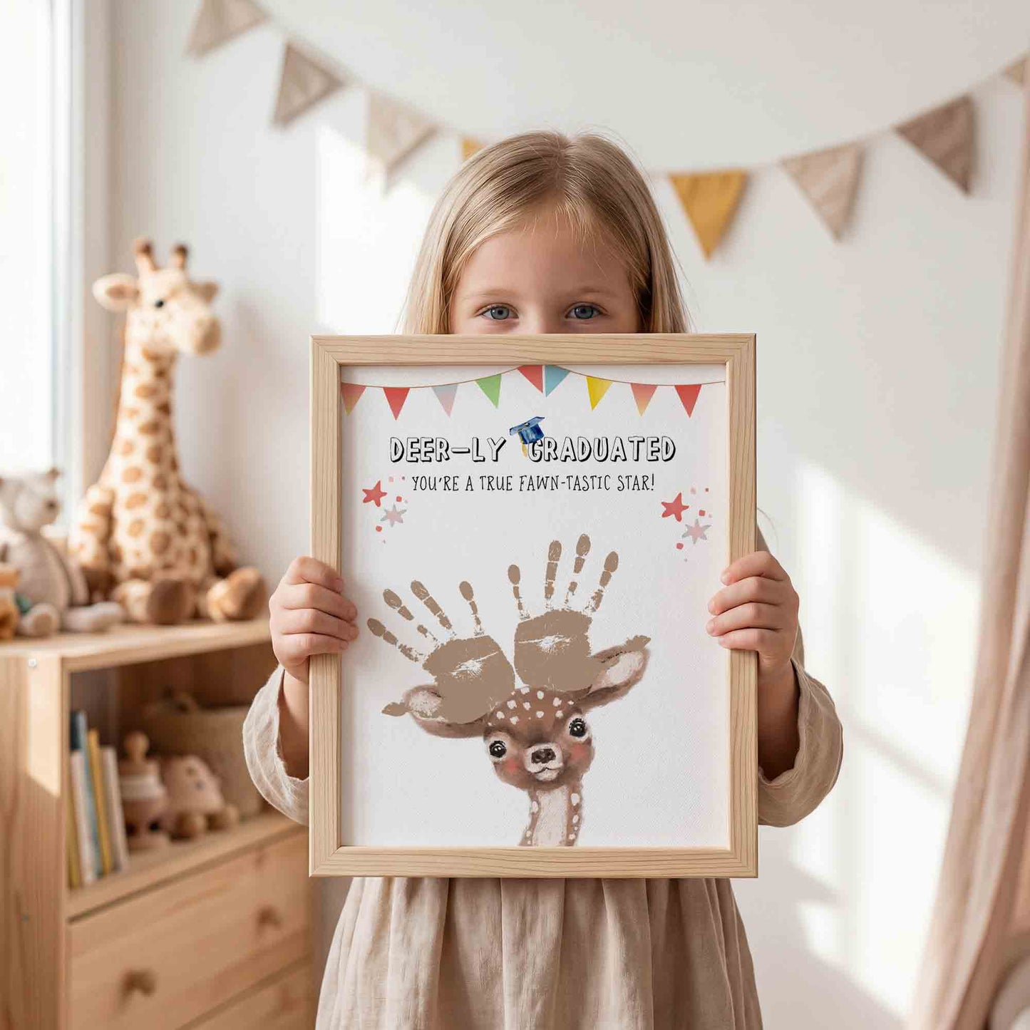 Deer-ly Graduated - Graduation Crafts Printable