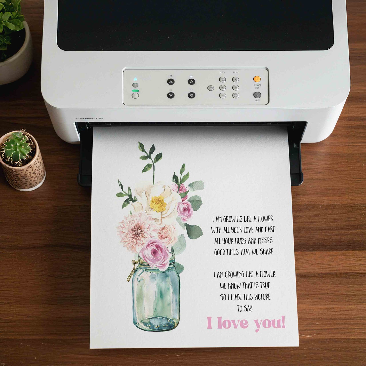 Mother's Day Handprint Poem Printable Keepsake for Mom