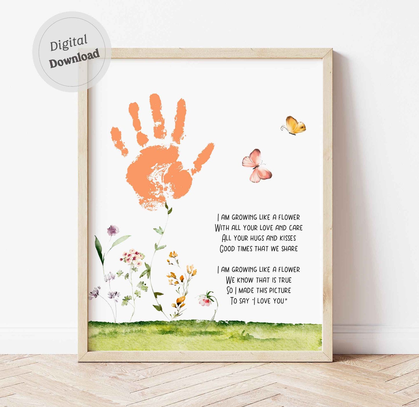 I'm Growing Like a Flower Handprint Craft