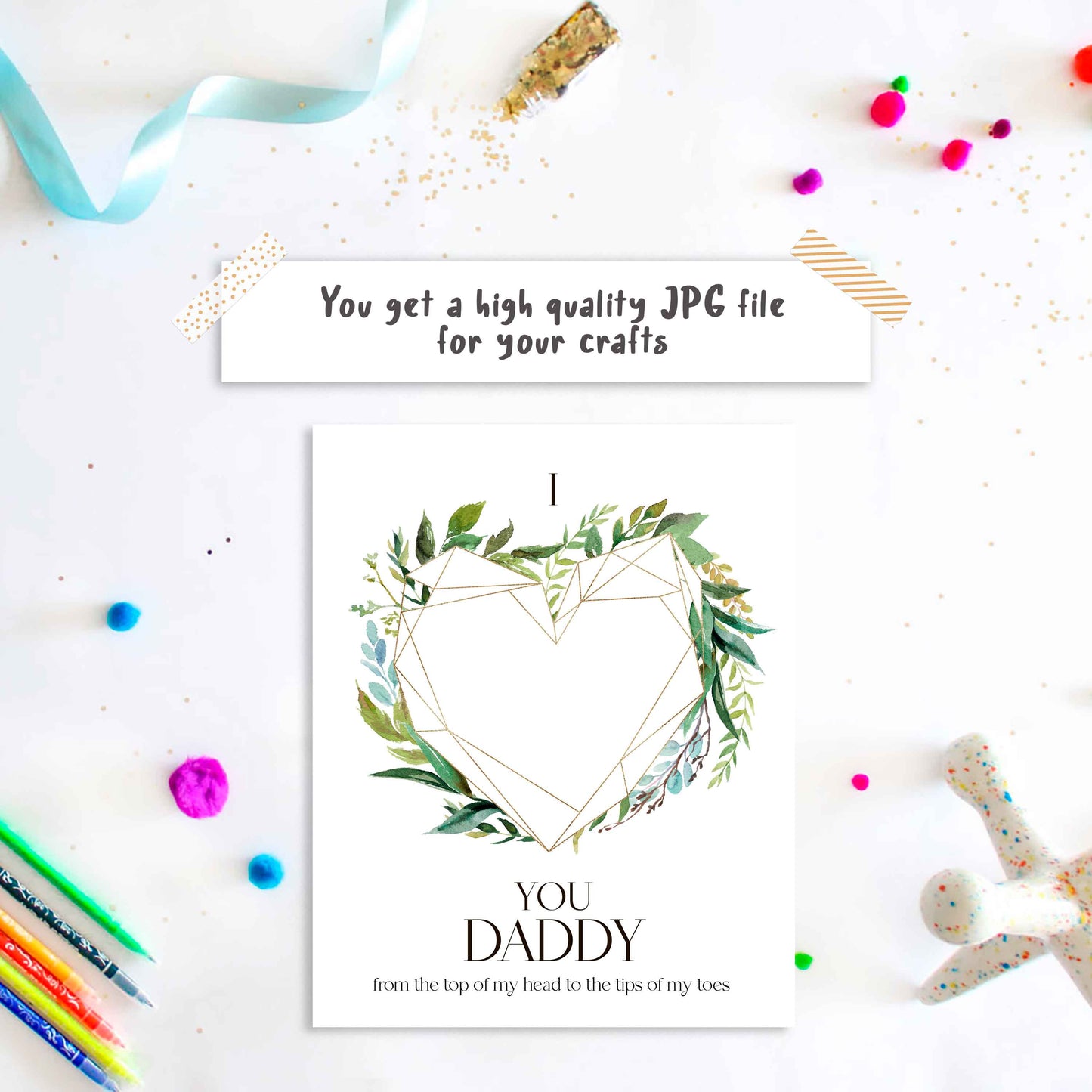 I love you from top of my Head to the tips of my toes Daddy poem