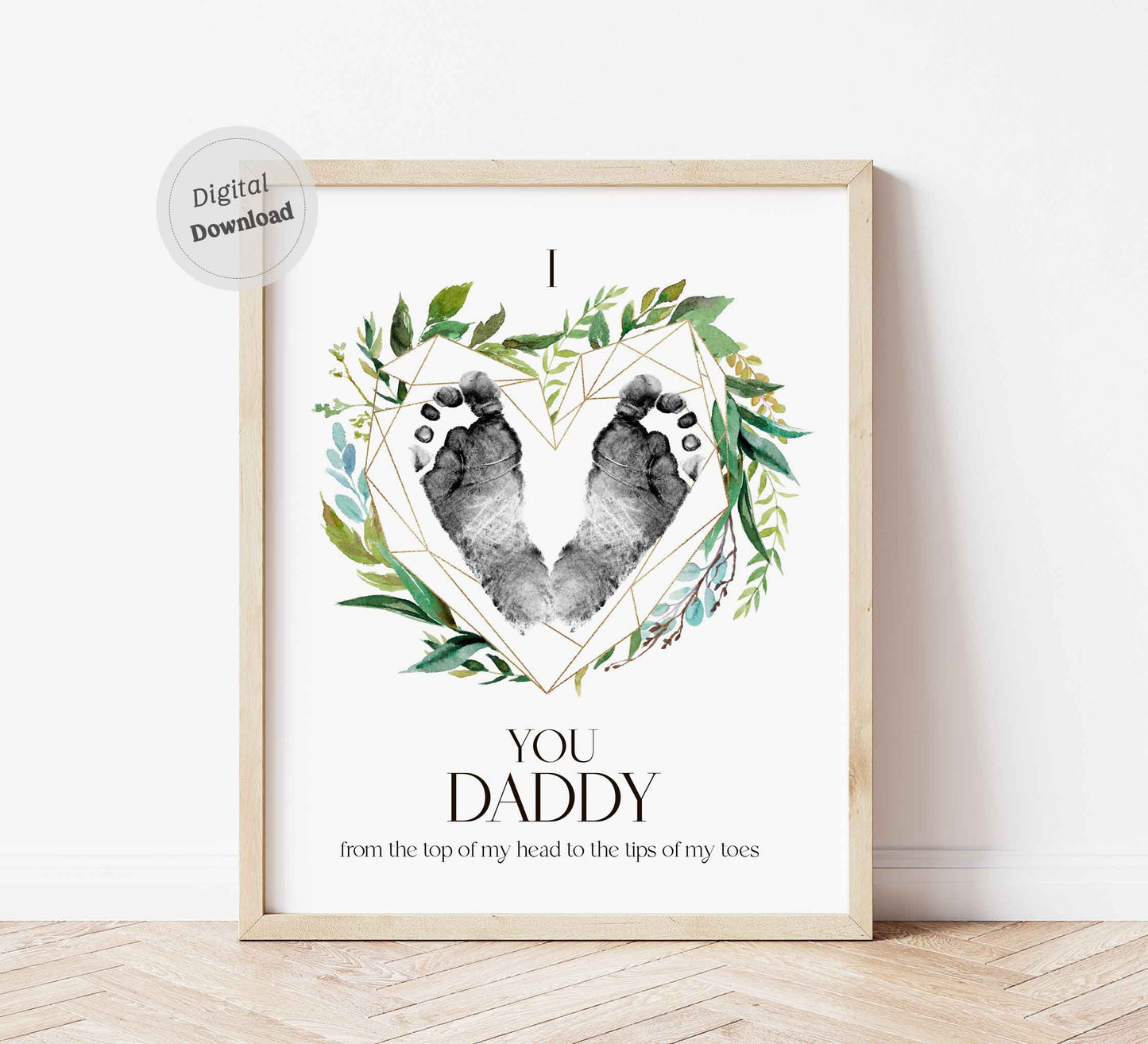 I love you from top of my Head to the tips of my toes Daddy poem